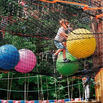 Photo activités parc accrobranche Parcours Filets – AccroCamp Caen