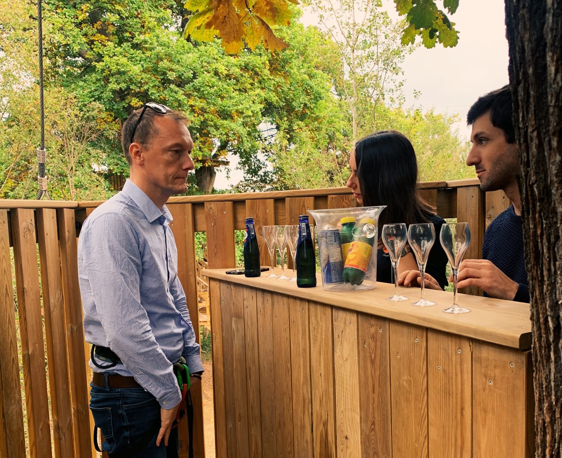 Apéro dans les arbres