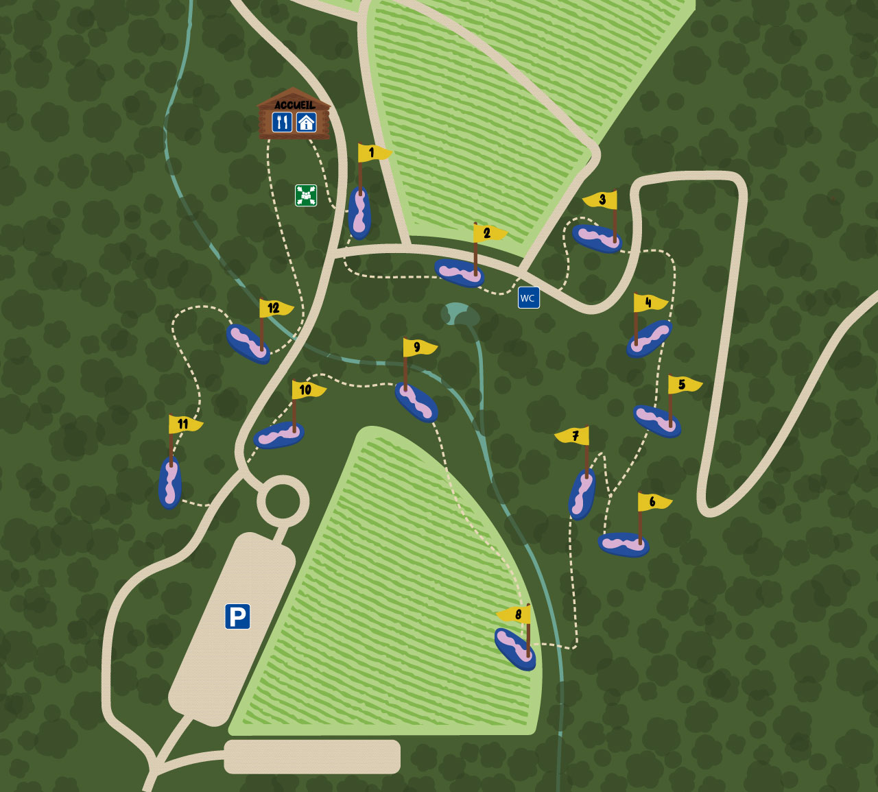 Plan Mini-Golf AccroCamp