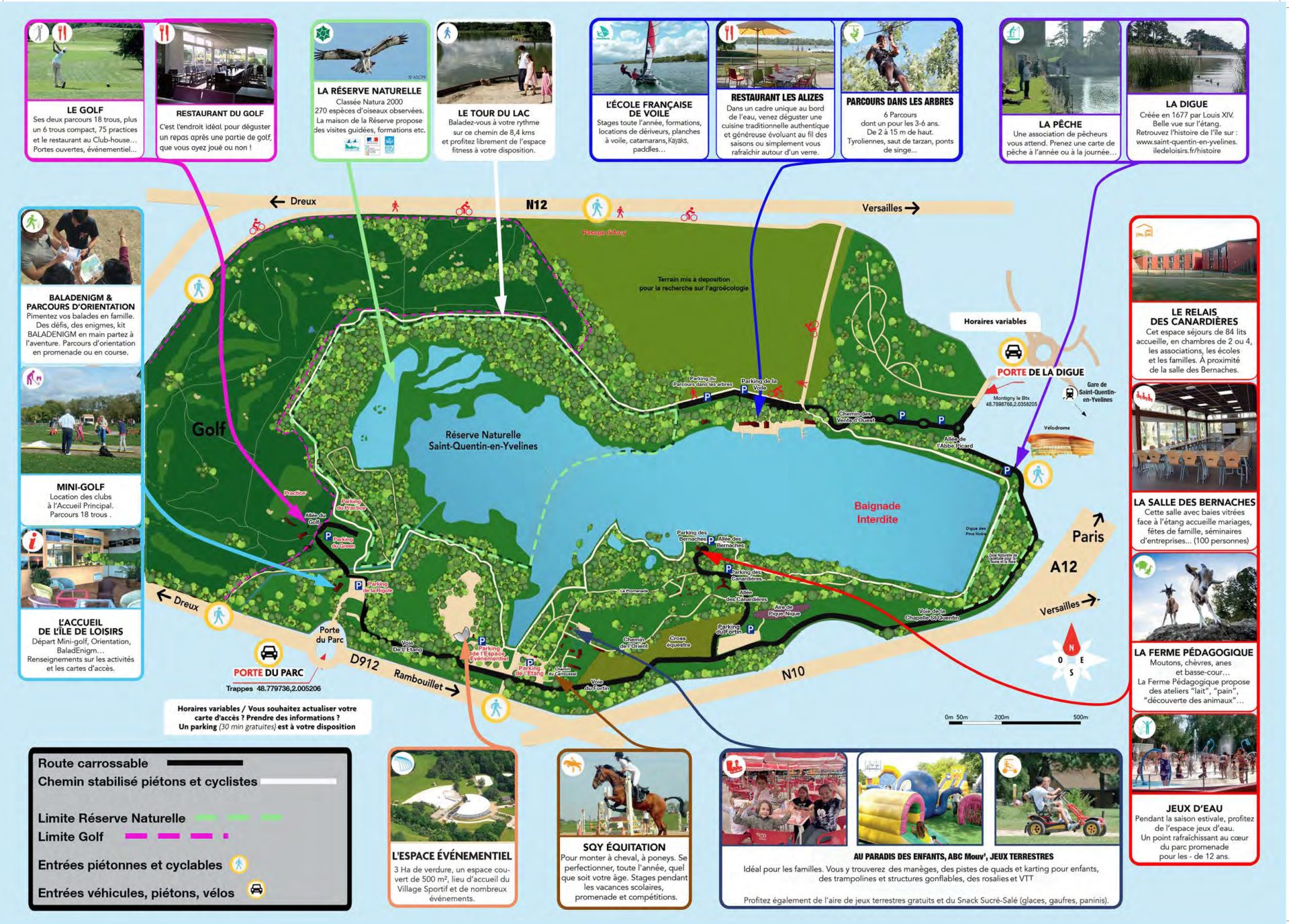 plan ile de loisirs saint quentin en yvelines