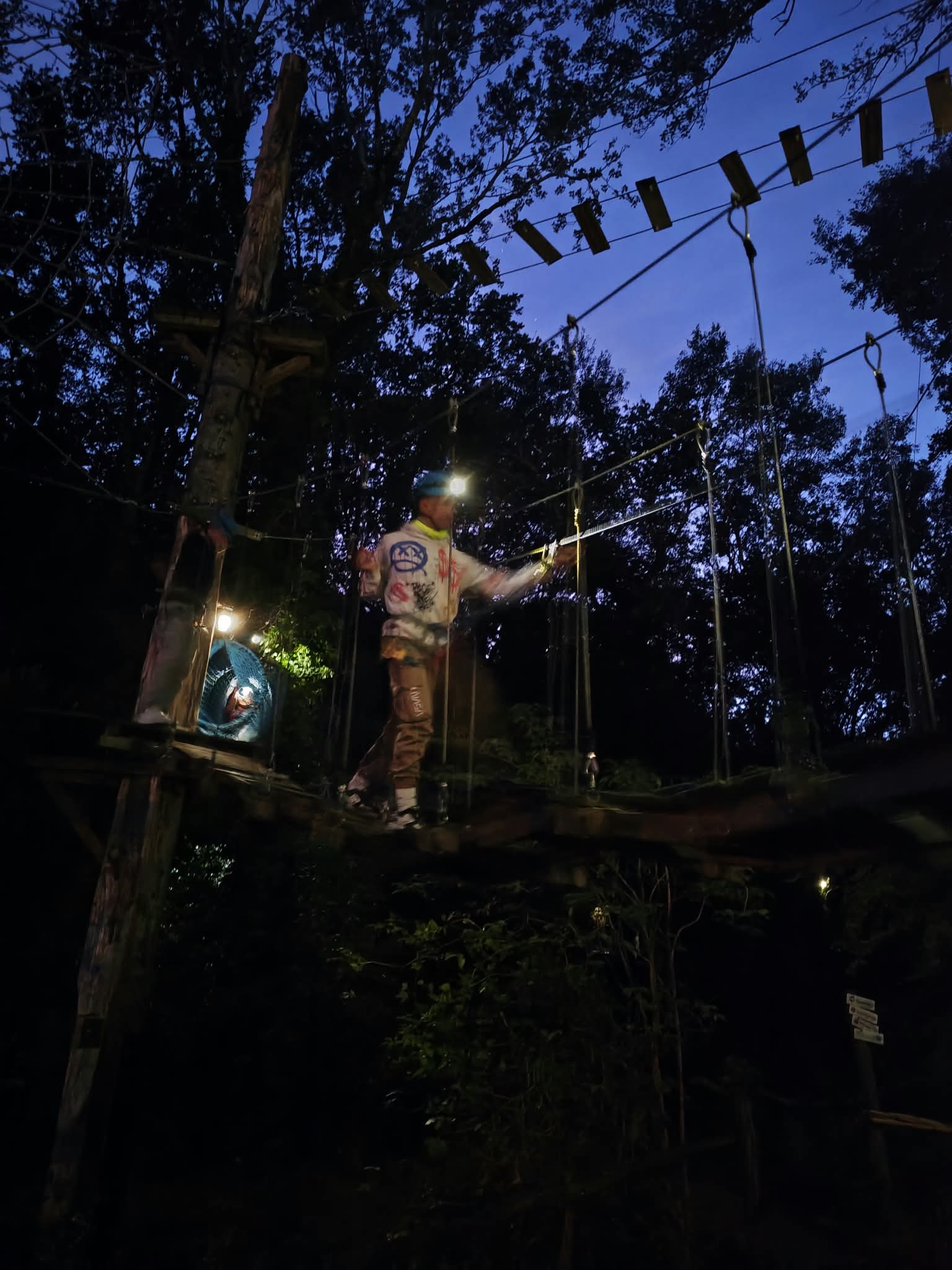 Accrobranche de nuit Boucles de Seine Moisson Mantes-la-Jolie